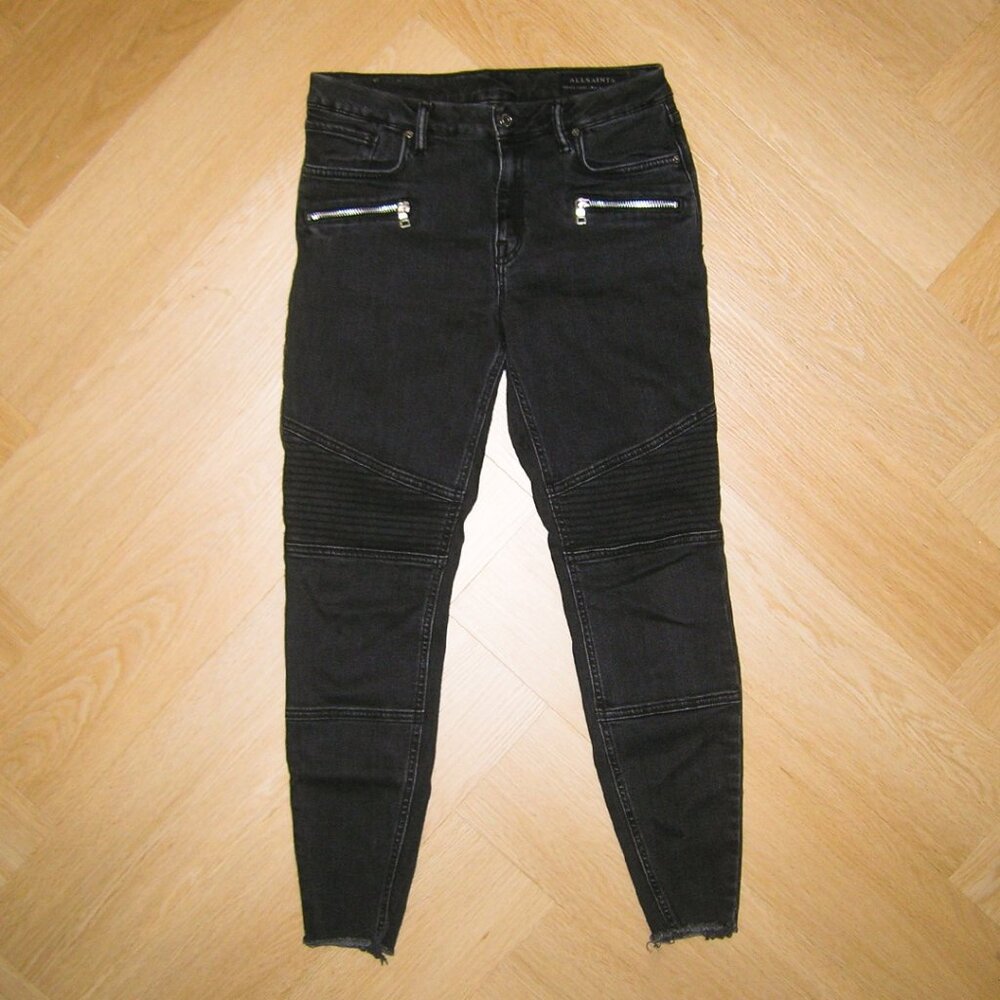 All Saints Grace Biker Jean (Black)